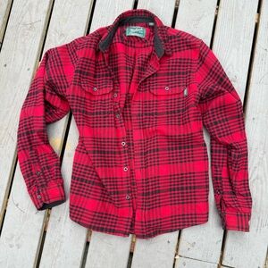 Woolrich Buffalo Check Flannel Shirt in Red and Black